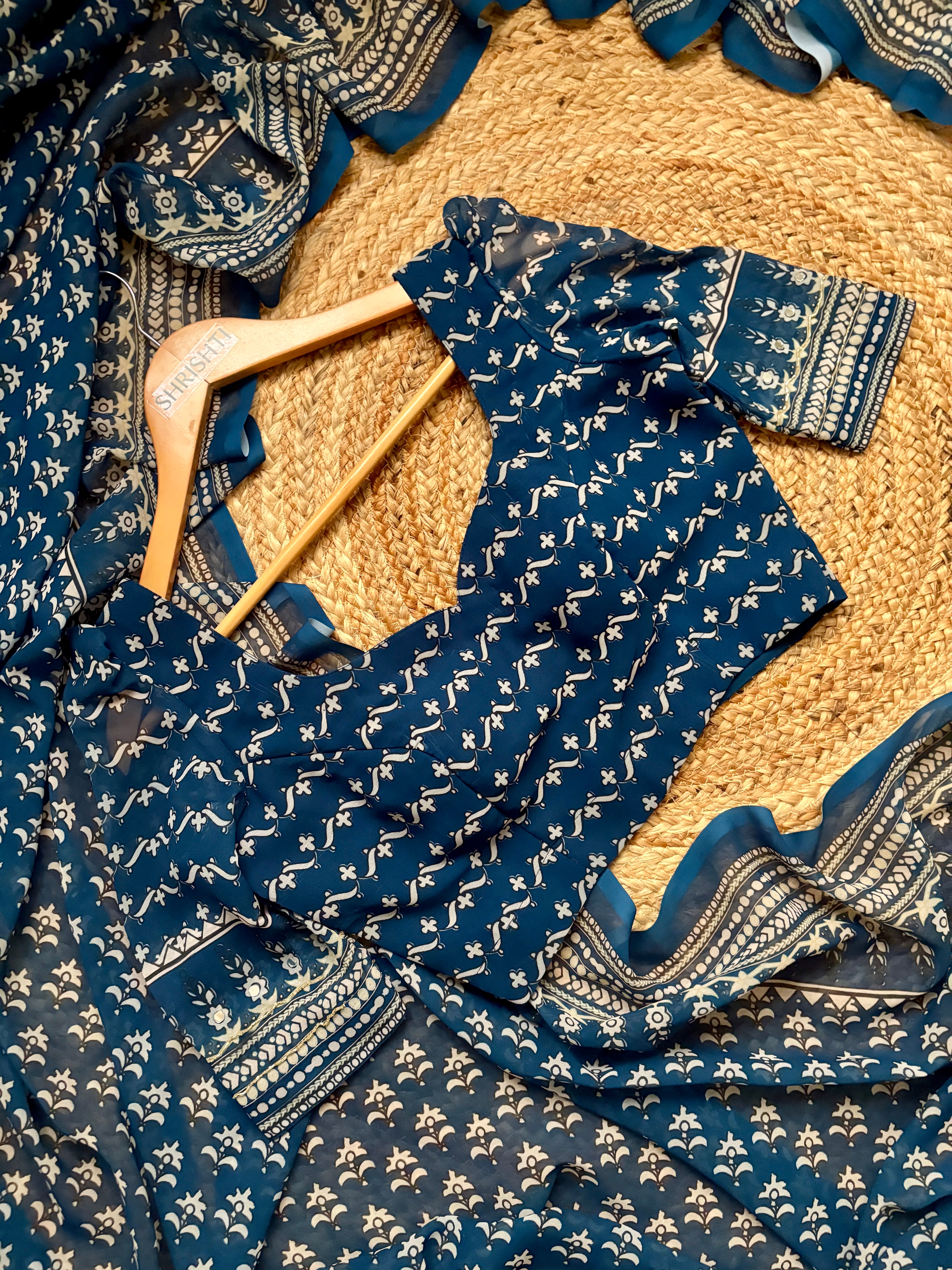 Indigo Georgette