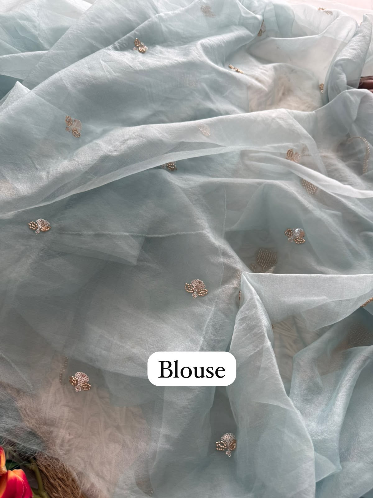 MBS027 - Organza ( Unstitched blouse )