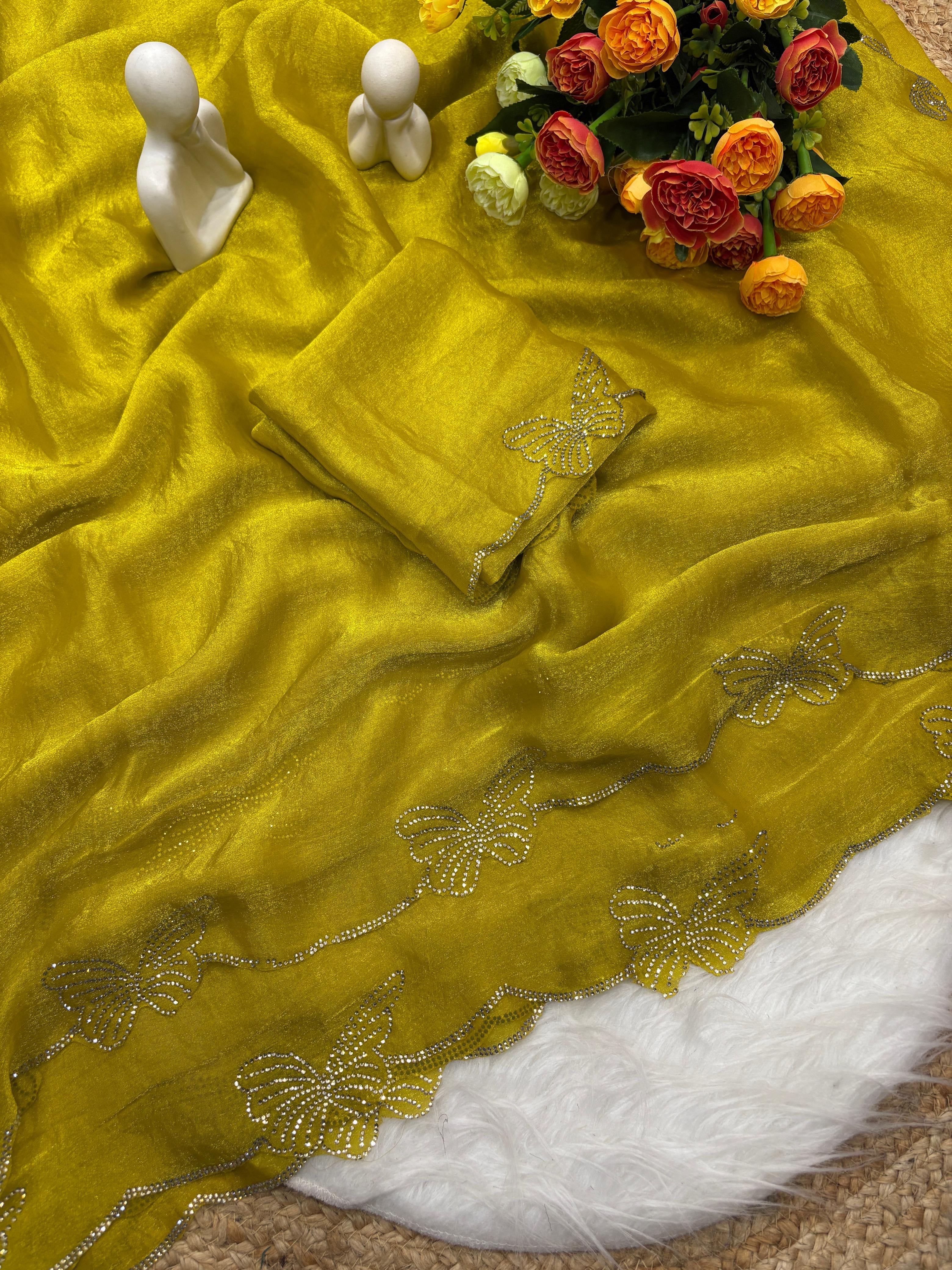 Partywear Chiffon Saree