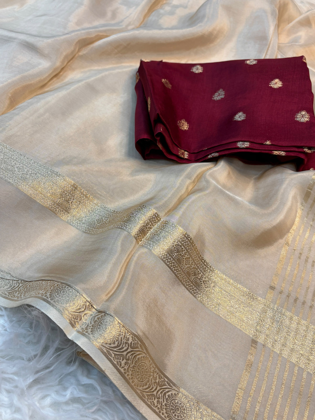 MBS041 - Mysore Viscose crepe (Unstitched blouse )