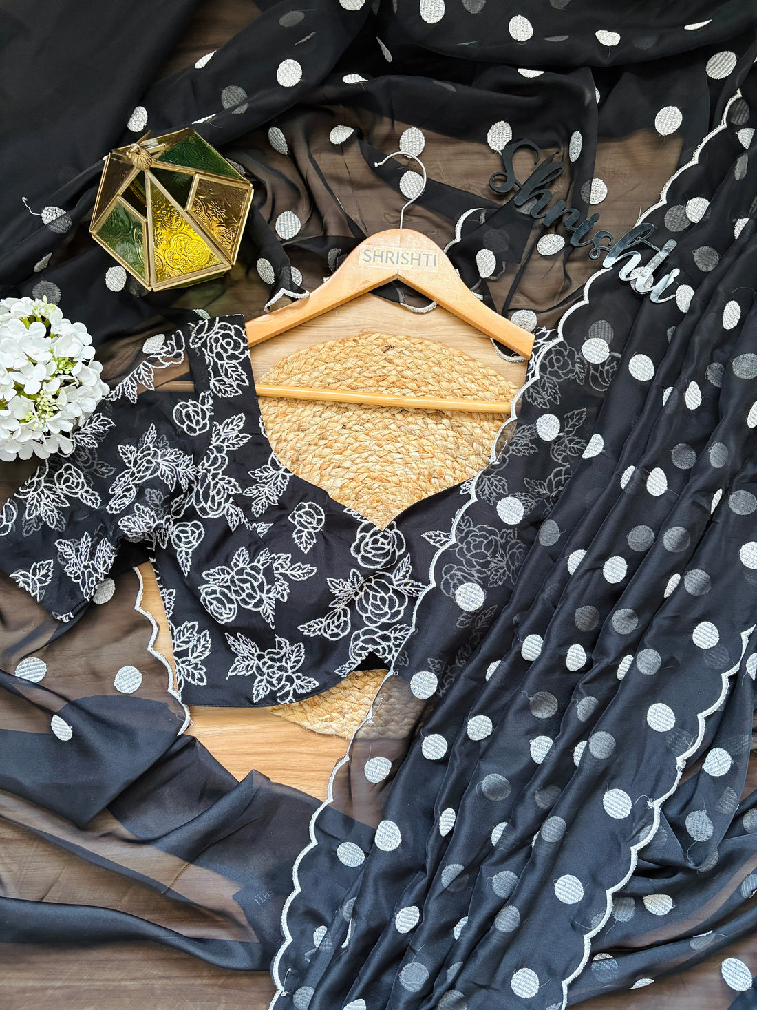 kalyani polka - soft Organza