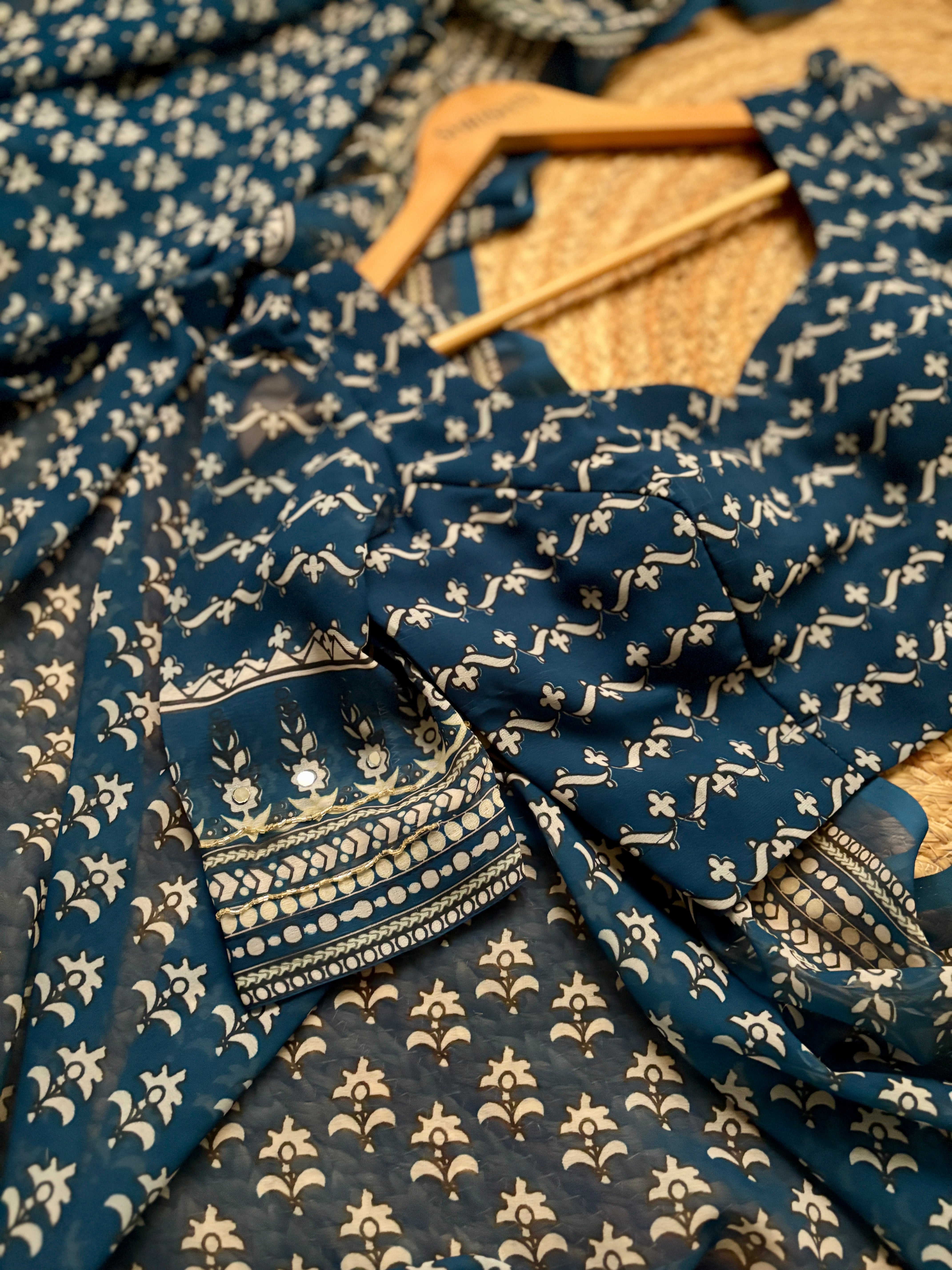 Indigo Georgette