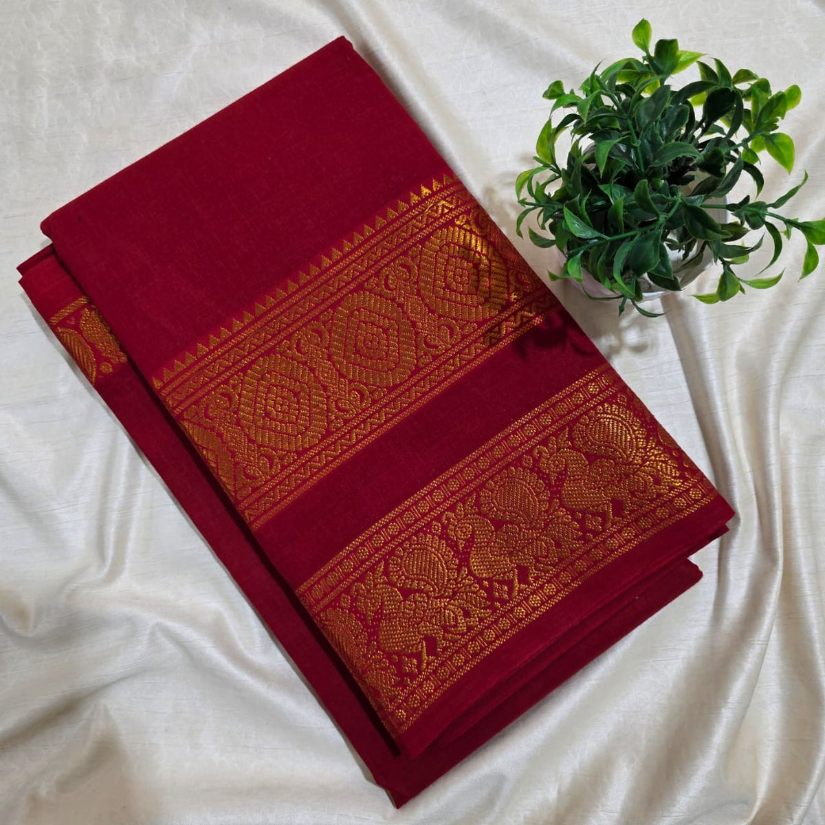 Kaapi Saree - Sungudi Sarees ( unstitched blouse )
