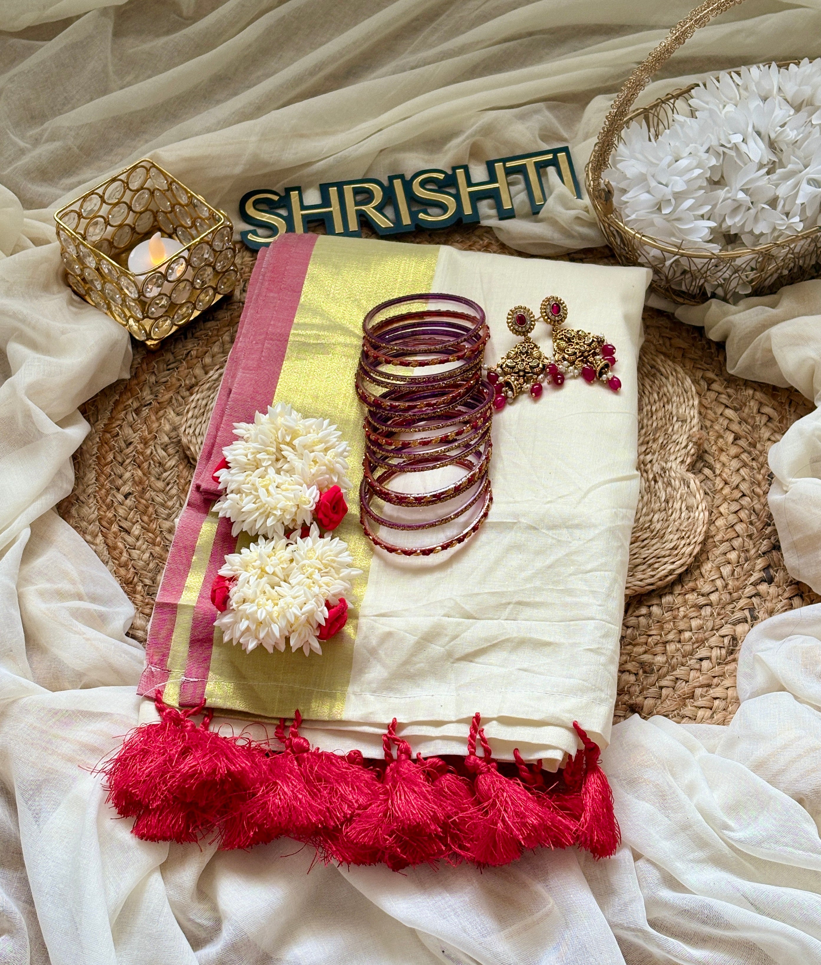 Ponkani - Kerala saree