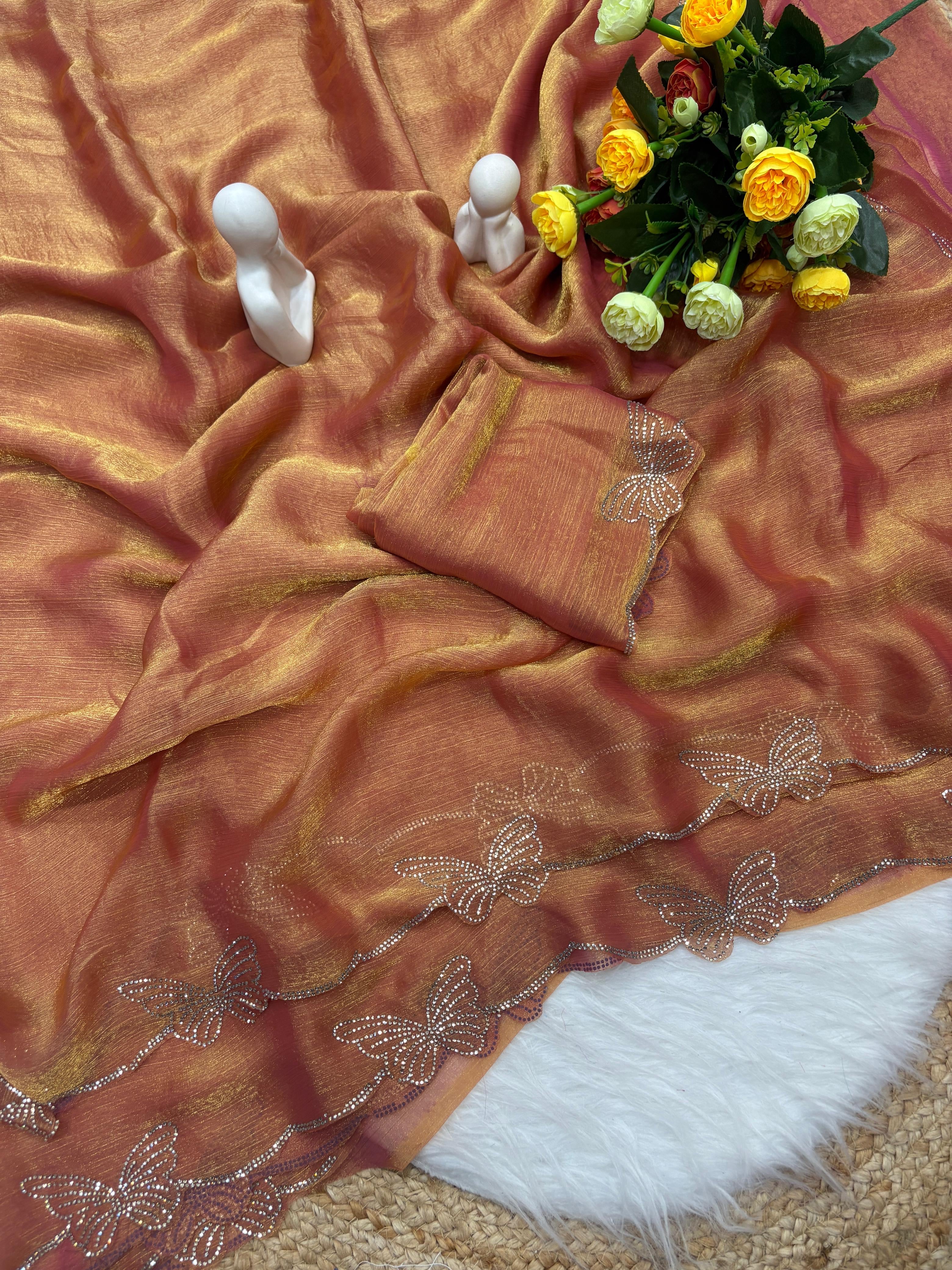 Partywear Chiffon Saree
