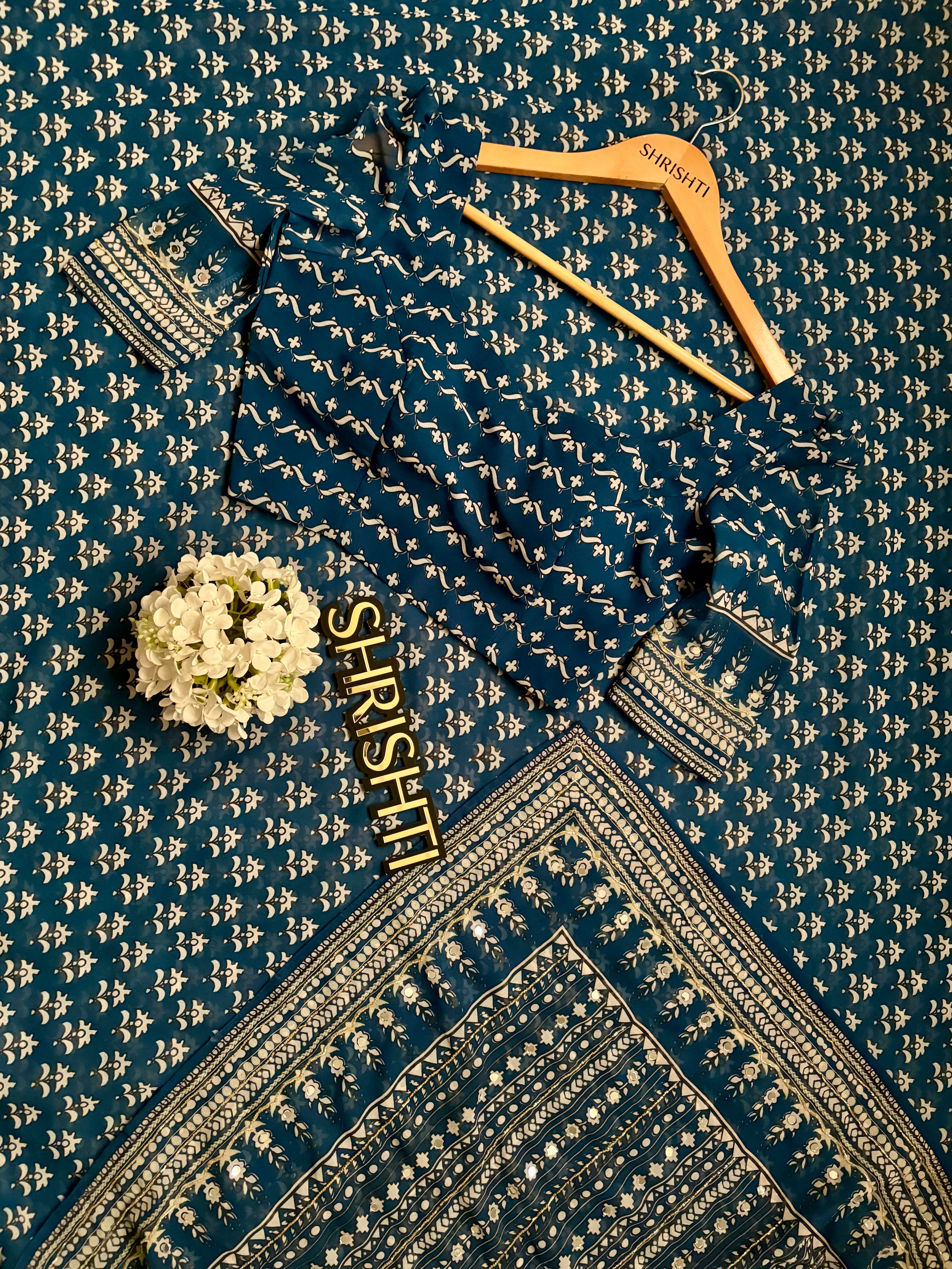 Indigo Georgette