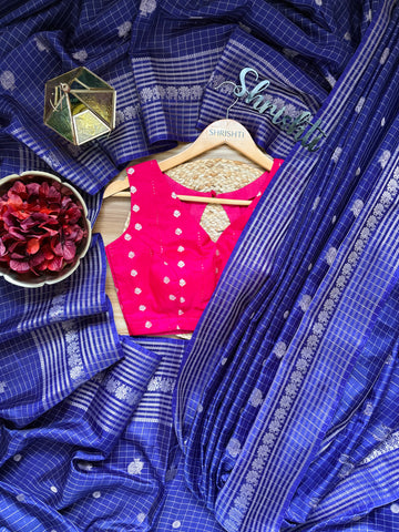 rukmini silk - contrast