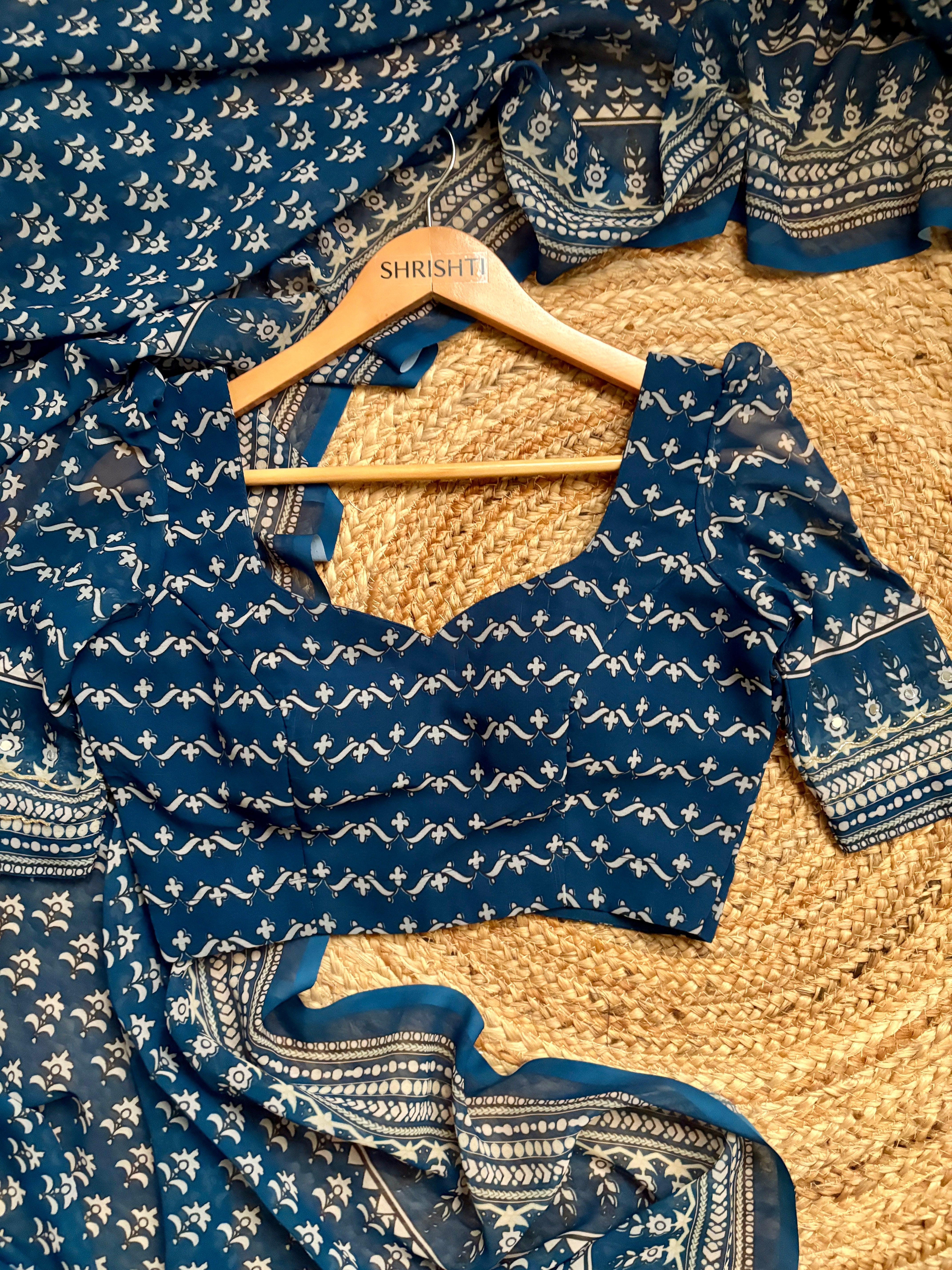 Indigo Georgette