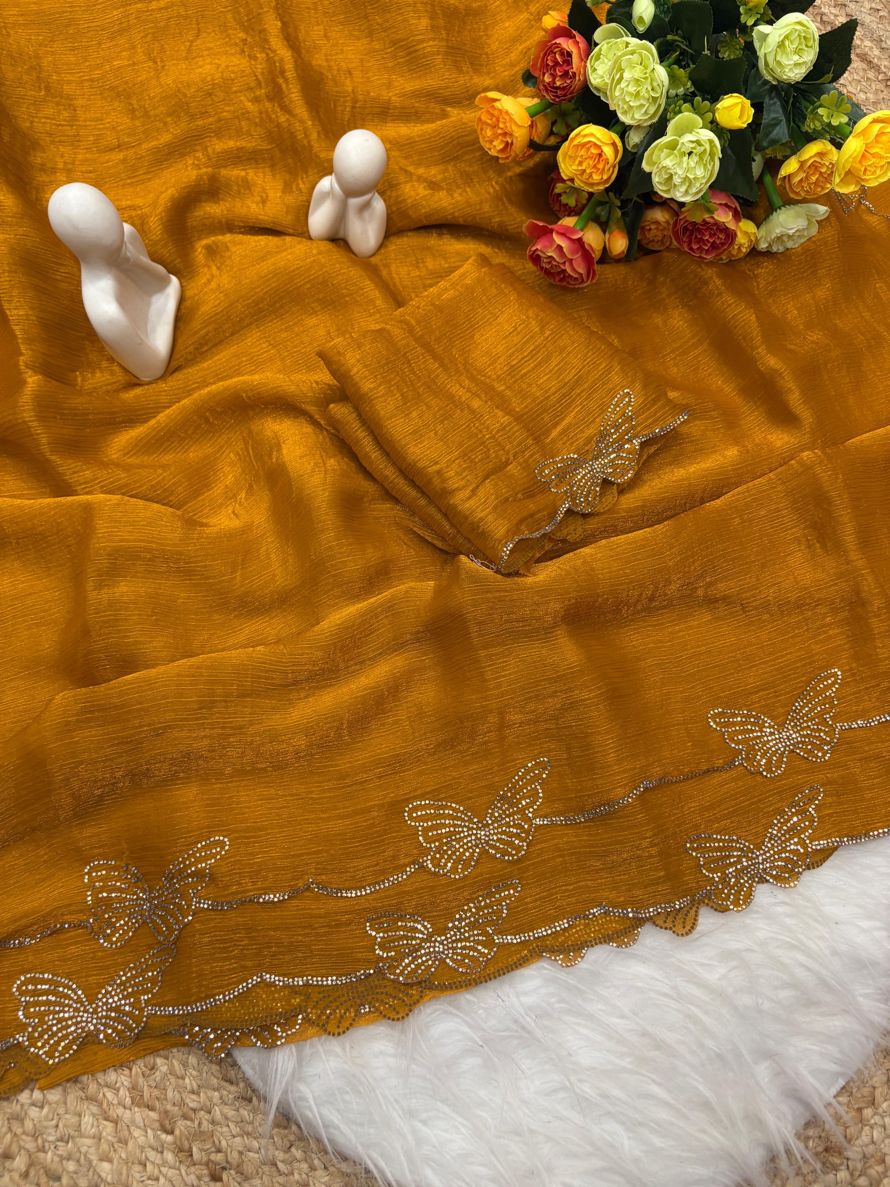 Partywear Chiffon Saree