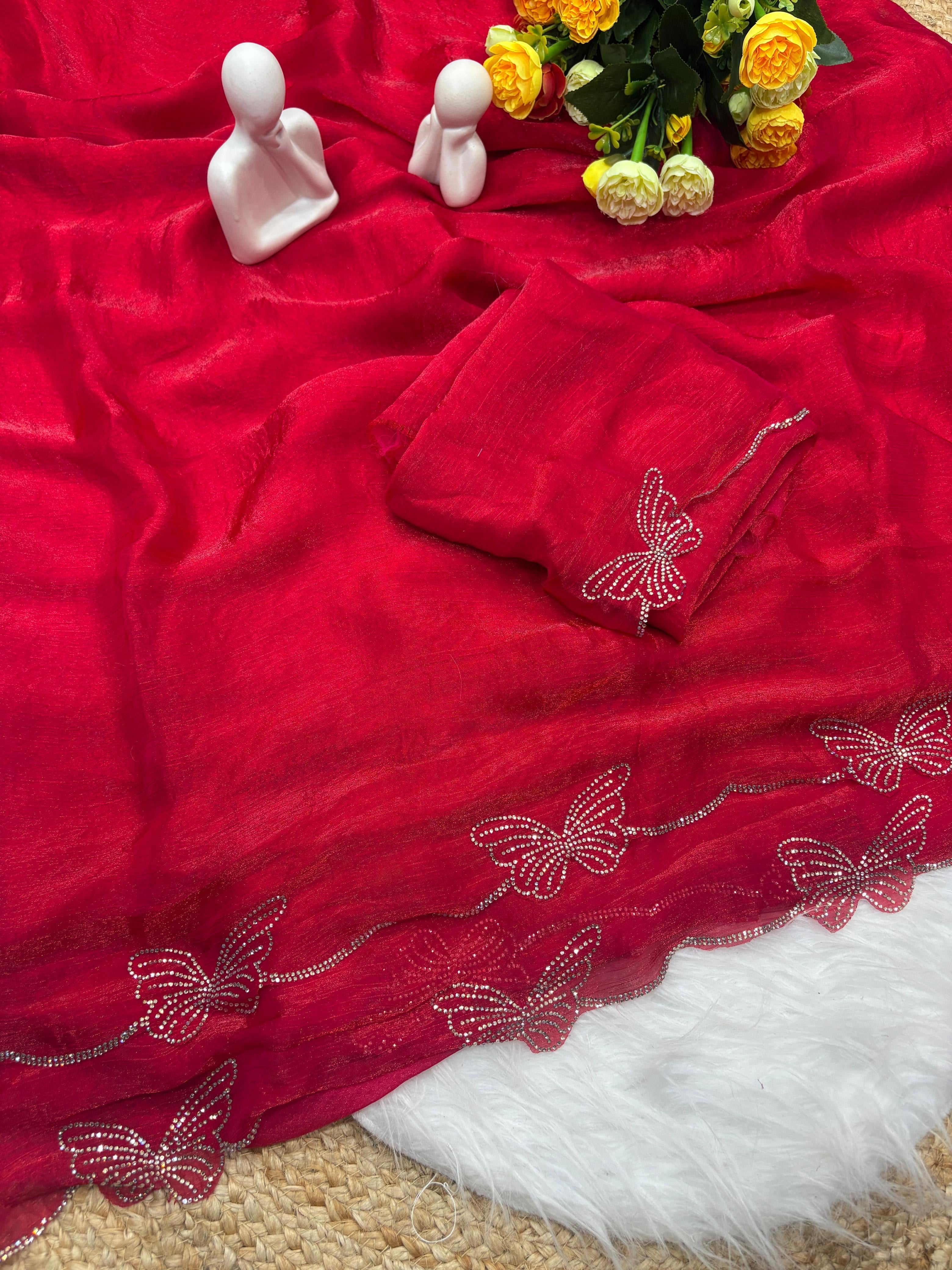 Partywear Chiffon Saree