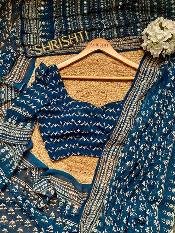 Indigo Georgette