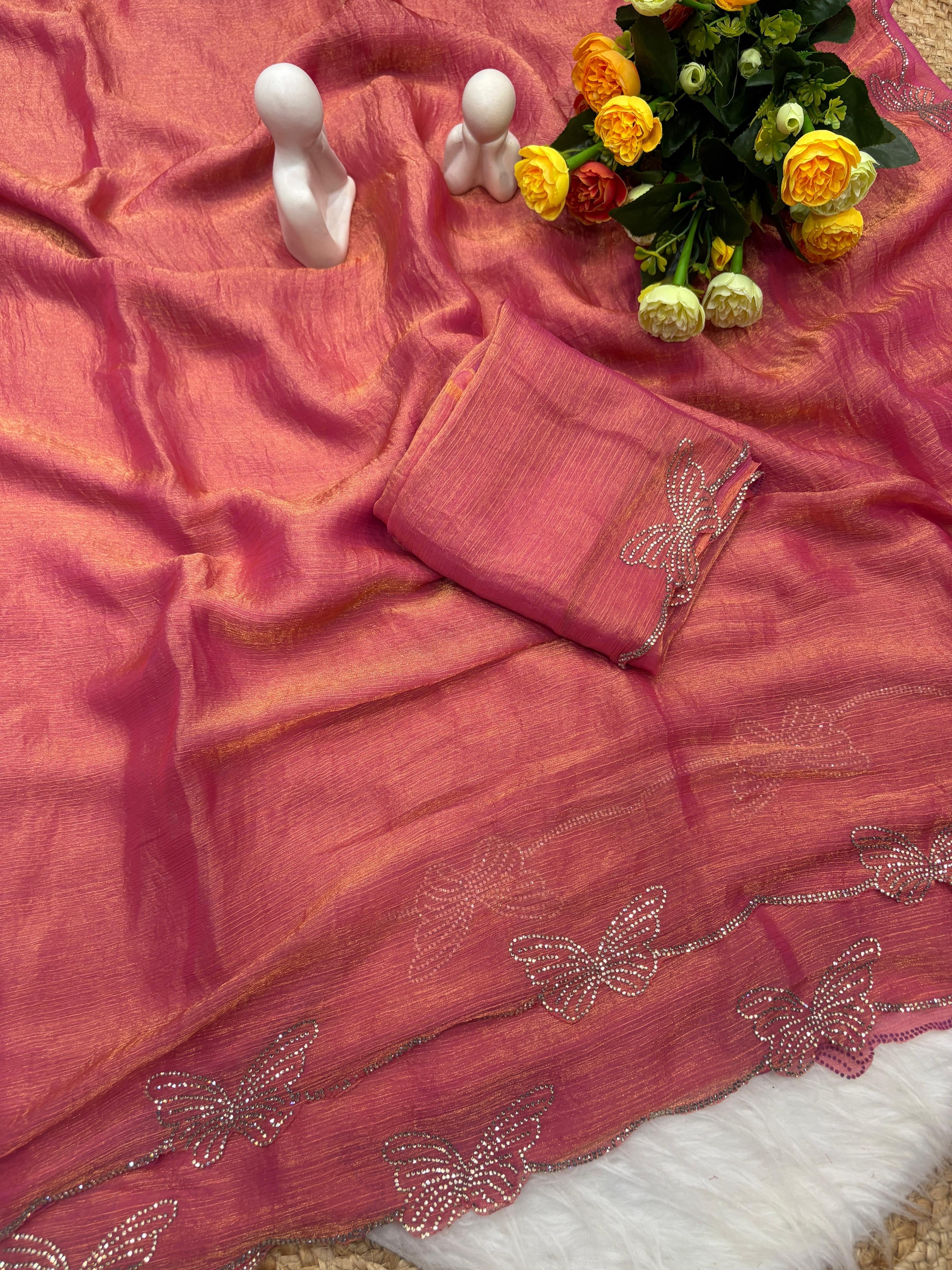 Partywear Chiffon Saree