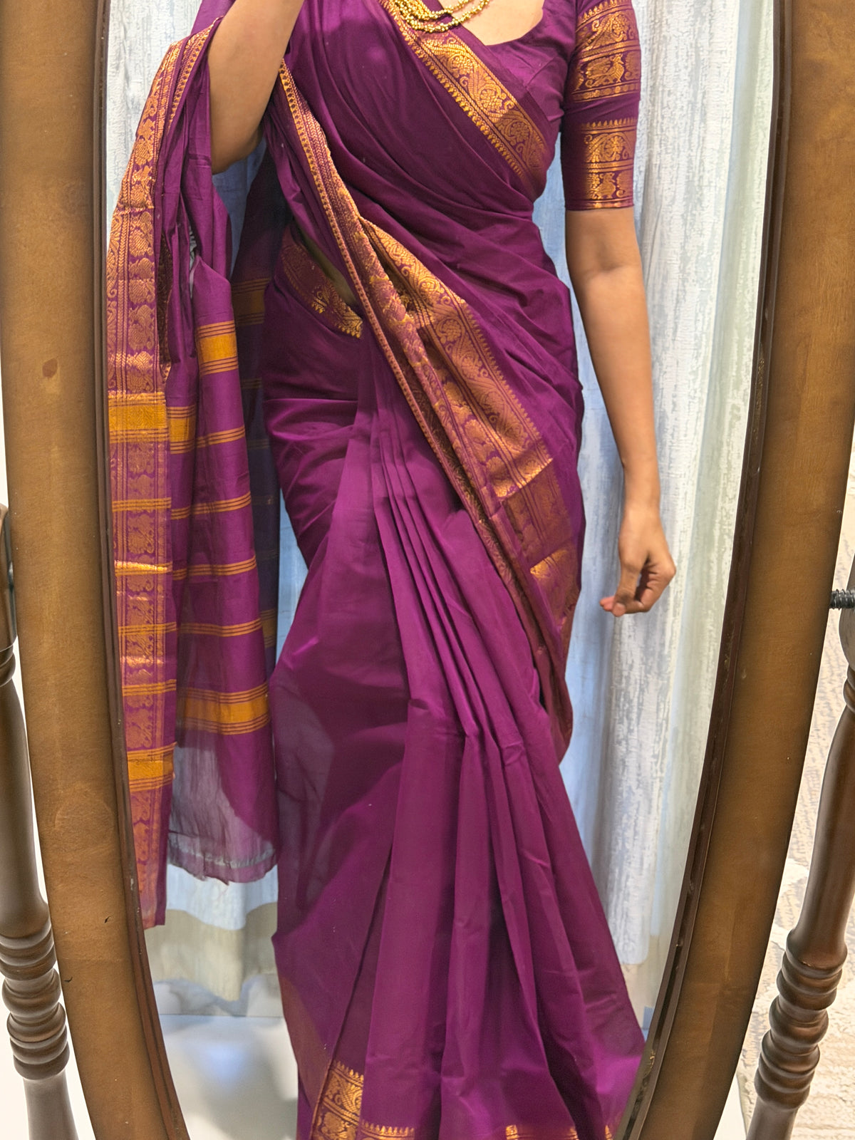 MBS039 - Madurai Cotton ( Unstitched blouse )