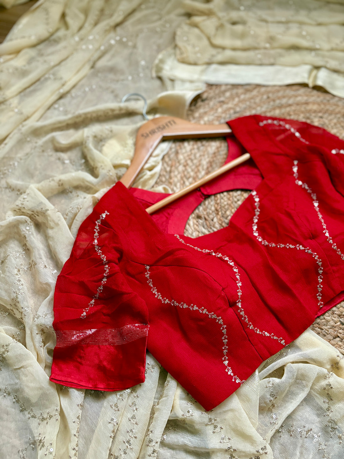 Chingam - Viscose ( Unstitched blouse )