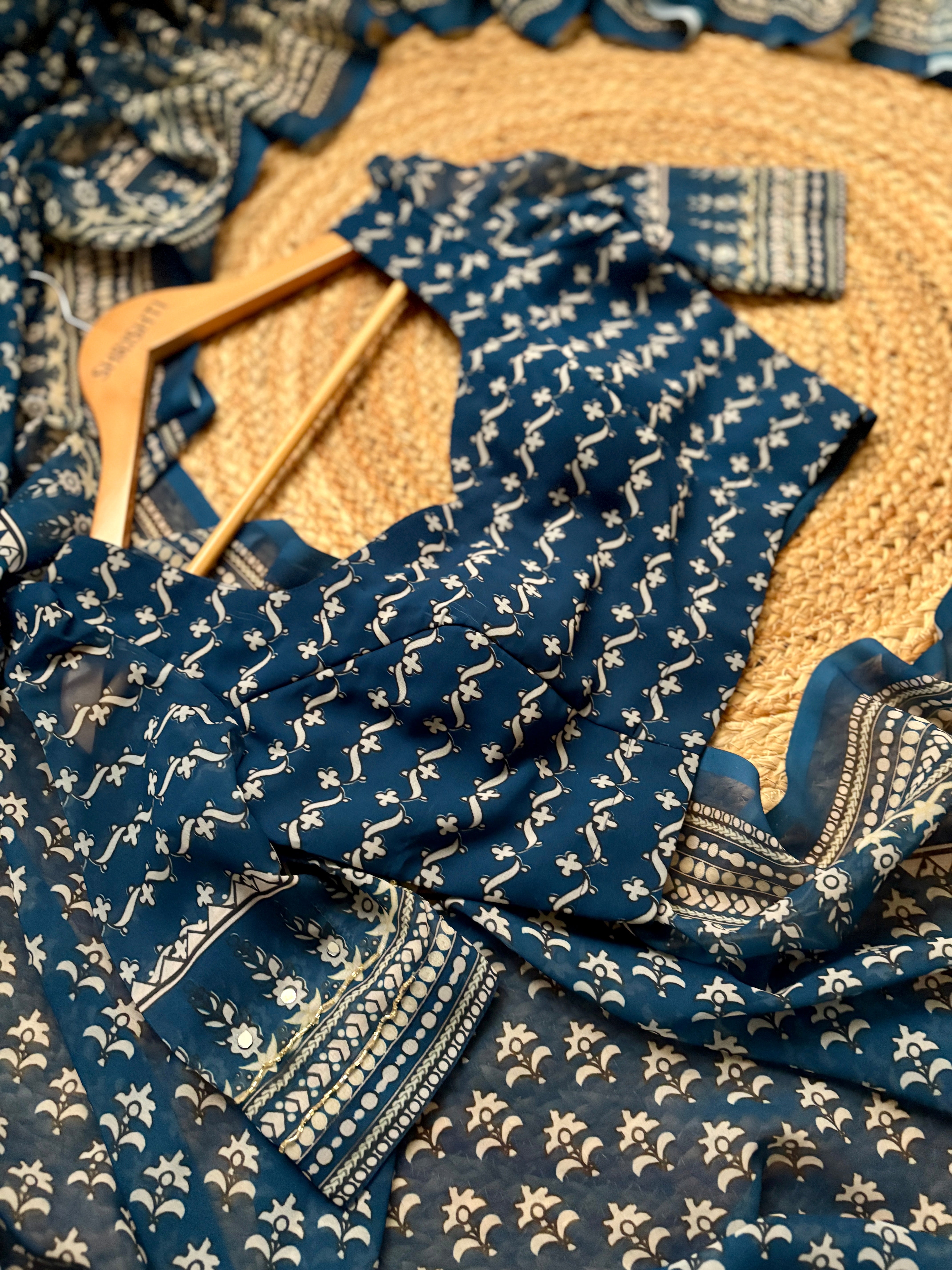 Indigo Georgette