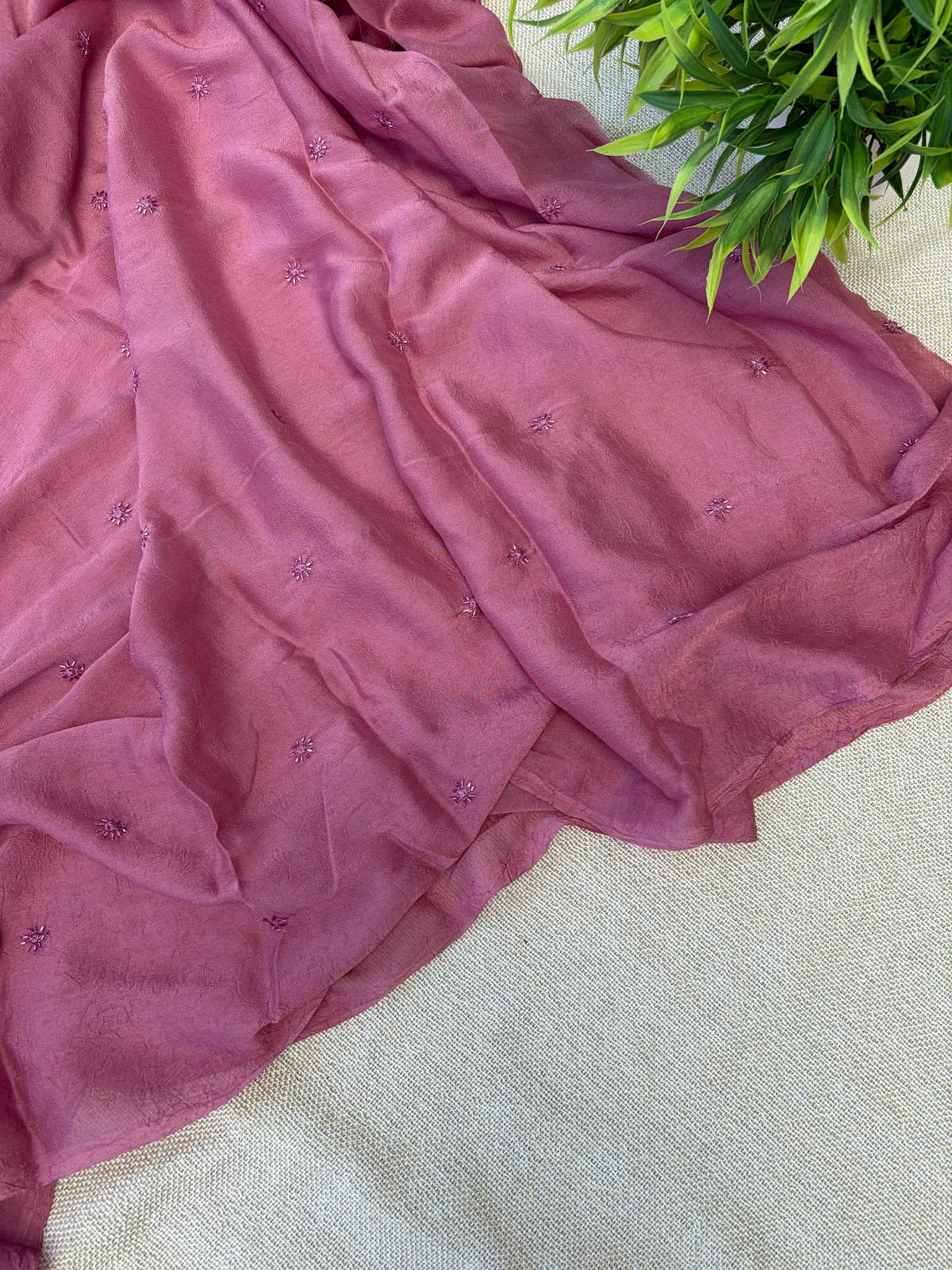 MBS008 - Partywear crush ( Unstitched blouse )