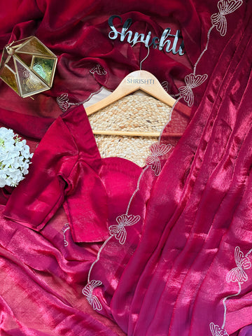 Partywear Chiffon Saree